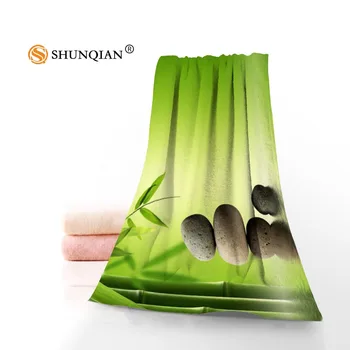 

New Custom Zen Stone Towel Printed Cotton Face/Bath Towels Microfiber Fabric For Kids Men Women Shower Towels A8.8