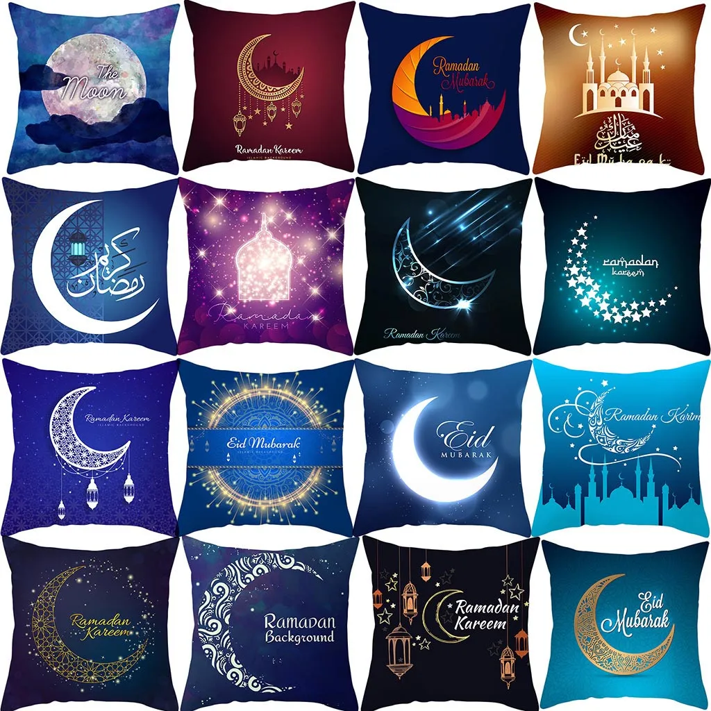 

Muslim Ramadan Pattern Polyester Cushion Cover Pillow Case Home Decor New Arrival Dropshipping