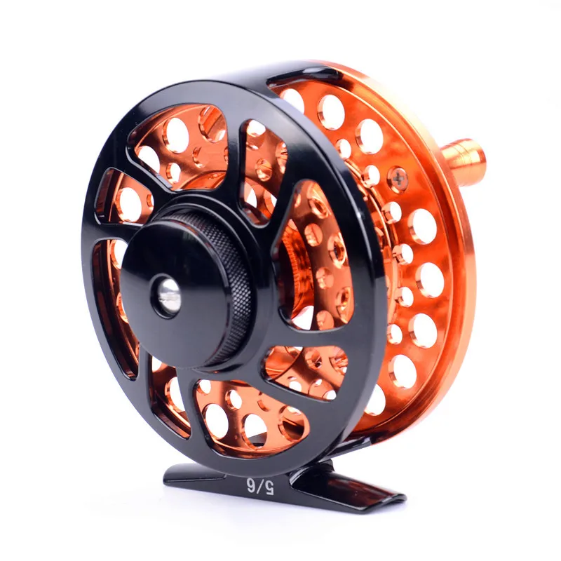 

Hi.Whale two-color all-metal waterproof fly fishing wheel 3 bearing fly reel 5/6 fishing reel