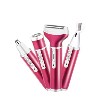 

Women 4 In 1 Hair Shaver Lady'S Electric Trimmer Remover Waterproof Razor for Bikini Women Area/