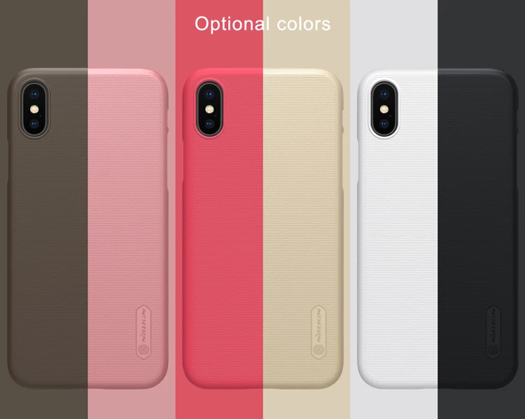 Nilkin Capa для iPhone X чехол NILLKIN матовый щит Матовый Жесткий пластиковый Чехол для телефона чехол для Apple iPhone X Funda Coque