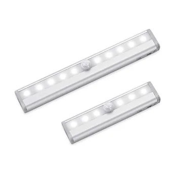 

LED Under Cabinet Light PIR Motion Sensor Lamp 6/10 LEDs 98/190mm lighting for Wardrobe Cupboard Closet Kitchen night light
