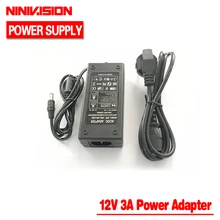 Низкие! Новинка года лидер продаж 12V 3A 36 Вт AC DC Питание адаптер для 2,1& 2,5 мм Светодиодные ленты безопасности Камера