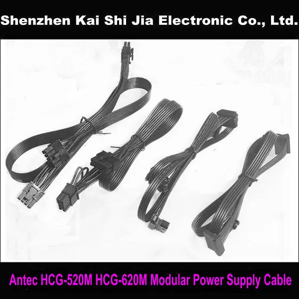 

High quality 5Pin to SATA / 5Pin to IDE / 6+2 Pin PCI-E / Dual 6+2-Pin Modular Power Supply Cable for Antec HCG-520M HCG-620M