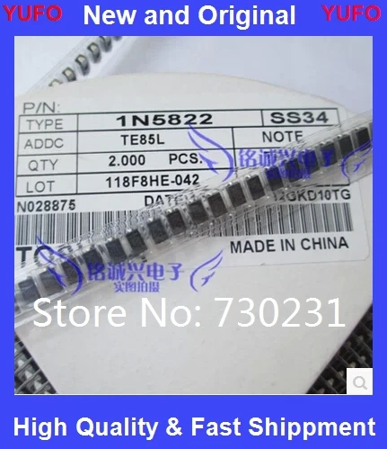 Диод Шоттки ss34 100 шт. 1N5822 SMA smd do-214ac IN5822 бесплатная доставка | Электронные
