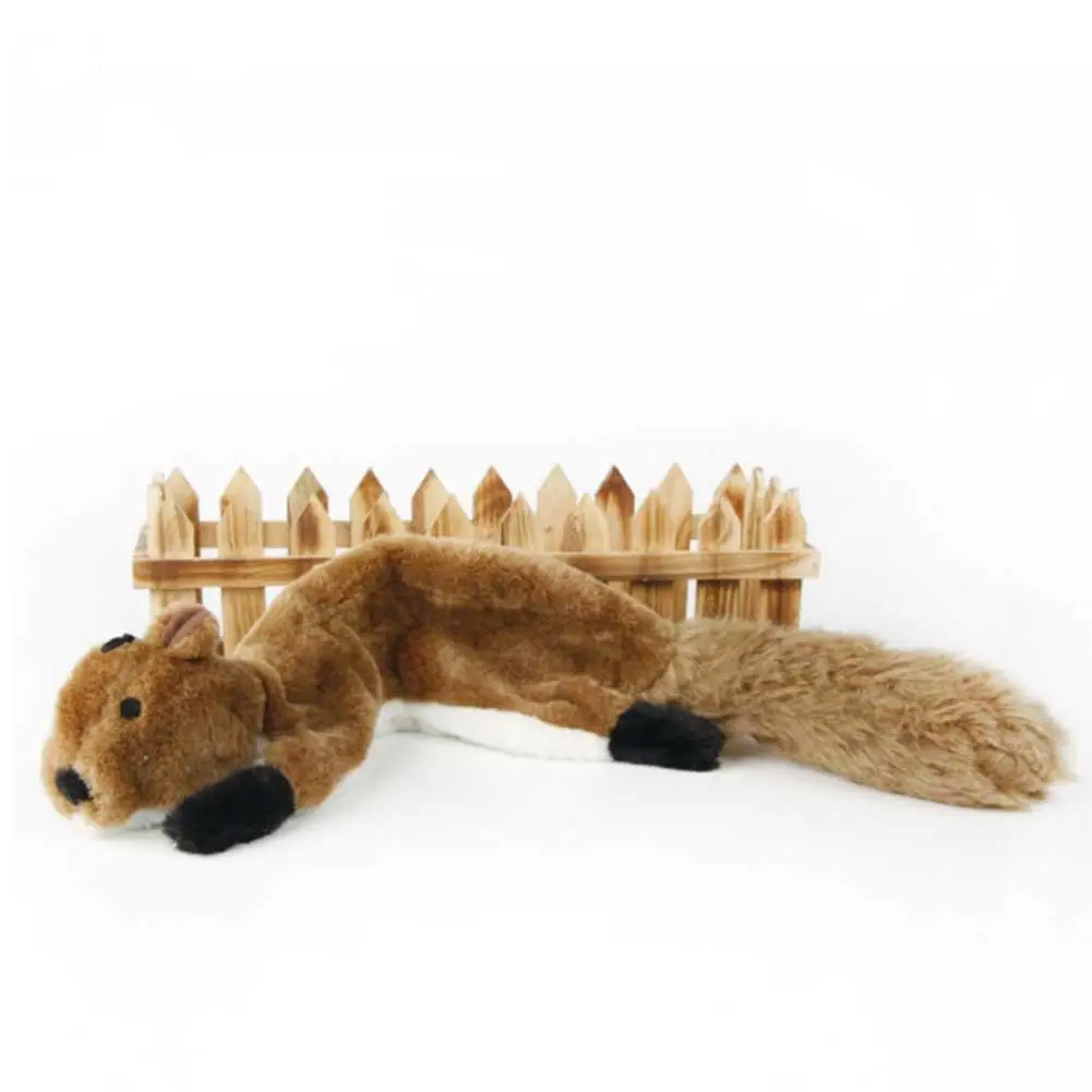 4 типа зоотоваров жевательная игрушка имитация кожи животного Скунс/Енот/сырая лиса плюшевый щенок Звук Милая забавная игрушка для собаки 3