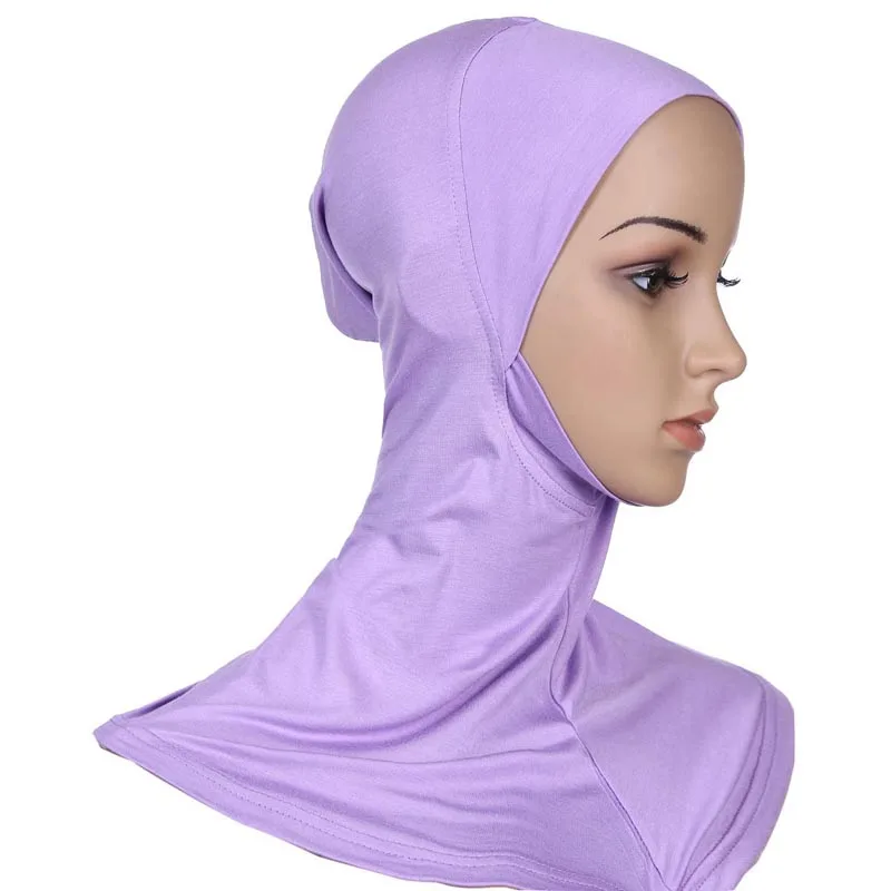 Женский мусульманский головной убор высокого качества модальные хиджабы мусульманский исламский шарф шарфы тюрбанты cabeza для женщин головной убор хиджаб - Цвет: lavender