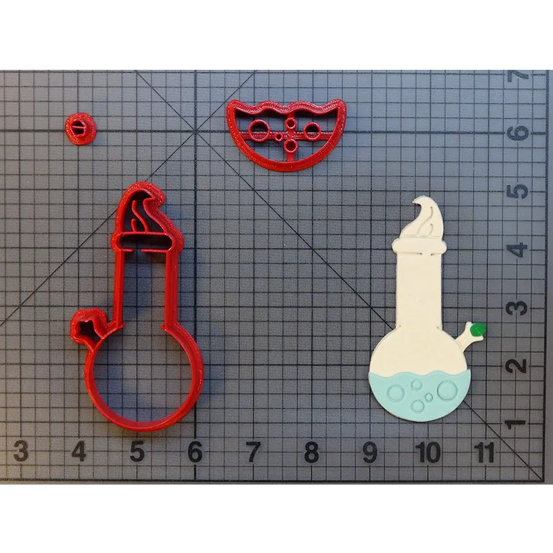 Водопровод резак печенья изготовленный на заказ 3D напечатанный помадка форма для кекса украшения торта инструменты cortadores de Fondant - Цвет: Water Pipe 3 inch