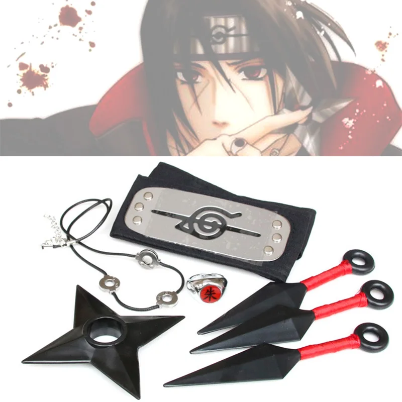

Classic Anime Naruto cosplay Akatsuki Uchiha Itachi Forehead Headband Accessories suits cosplay Accessories