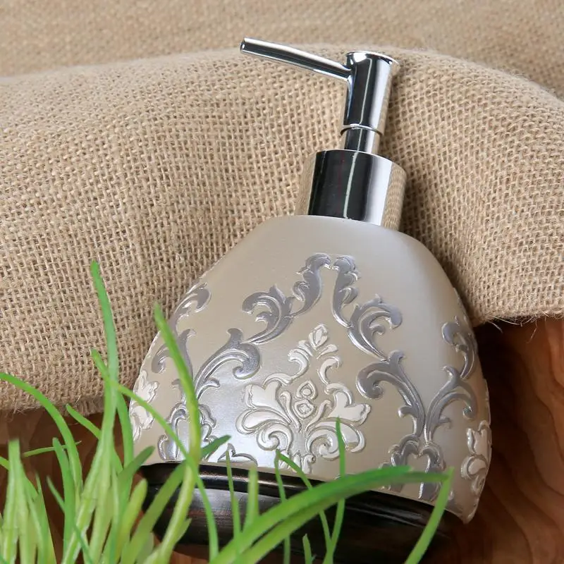 Bathroom hand washing liquid bottle set shampoo shower gel extrusion creative soap dispenser empty bottle resin
