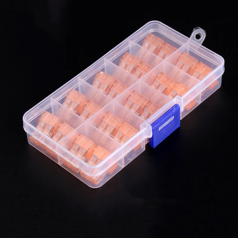 A Box 20pcs Transparent Connector Block Wire Connector