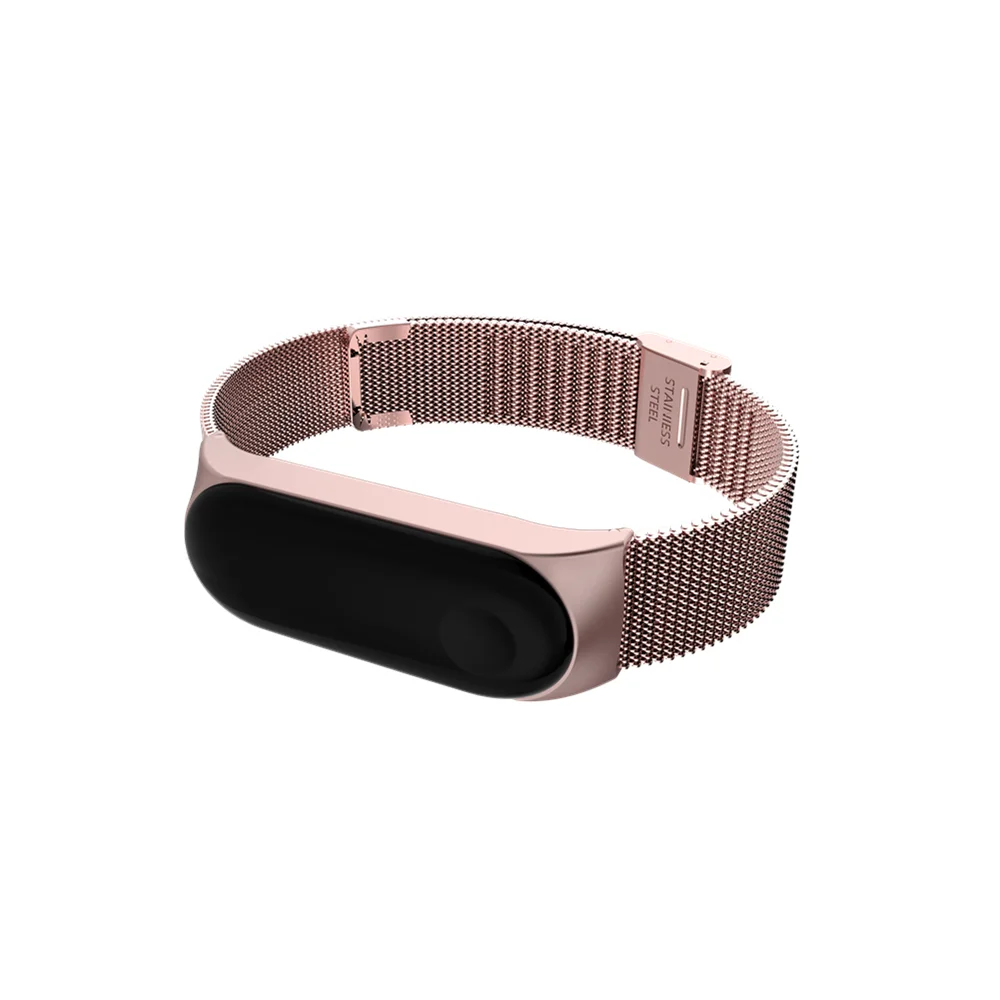 Correia para Xiaomi Mi Band 6 4 5 Pulseira de Metal Pulseira de Aço Inoxidável Sem Parafuso MIband para Mi Band 4 3 5 Pulseira Pulseira