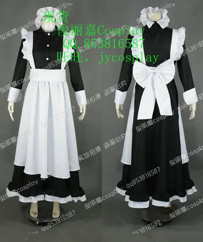 Black Lagoon Roberta Rosarita Cisneros Maid Dress Cosplay Costume J001 | Тематическая одежда и униформа