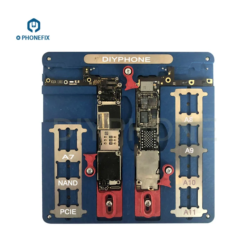 PHONEFIX PCB держатель материнской платы приспособление Рабочая платформа для iPhone 8 7 6SP 6 A8 A9 A10 A11 PCB приспособление держатель пайки ремонт