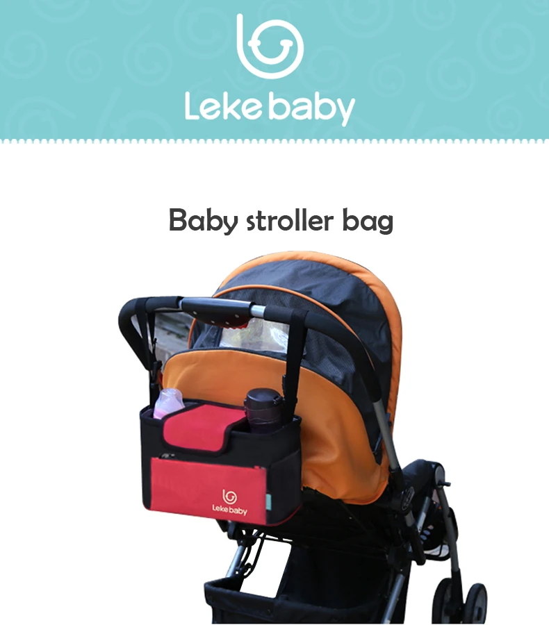 Lekebaby многофункциональный пеленки мешок подгузник организатор детские сумки бутылку коляска с отверстиями для ног сумки для матери Детские Пеленки Сумочка