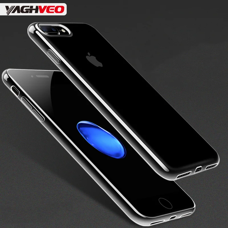 Чехол для iPhone 7 6 6s 8 X Plus XS прозрачный силиконовый чехол из ТПУ Прозрачная мягкая