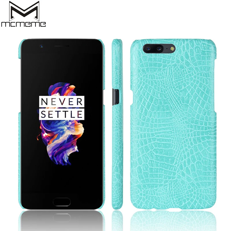 

MCMEME 2017 New arrival For Oneplus 5 Case Luxury Crocodile Skin Case Hard Back Cover For One plus 5 A5000 Oneplus5 Phone Bag