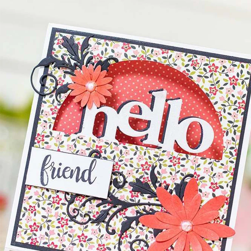 Металлические штампы Lettters Hugs Hello Happy трафареты для рукоделия скрапбукинг