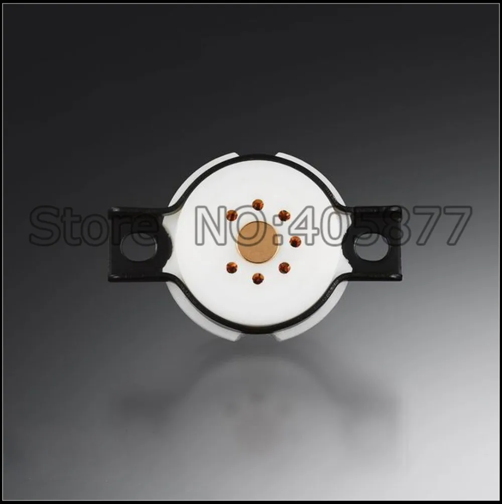 2pcs high quality 7pin Telfo Tube Sockets For 6Z4 6X4 EF95 EZ90 EAA91