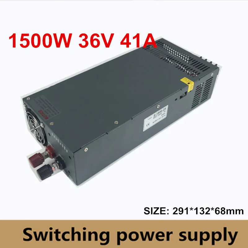 Switching Switch Power Supply DC 36V 41A 1500W Voltage Transformer 110V 220V AC DC36V SMPS For LED Strip Display Light CNC CCTV |