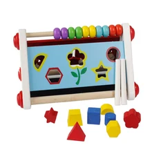 Детские игрушки «Три в одном» в форме сопряжения Детские познавательные поиска мульти-функциональный обучения штатив игрушек и игр