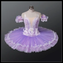 Фиолетовые бархатные юбки-пачки, классические балетные пачки для соревнований или выступлений, лиловая Фея AT1080B