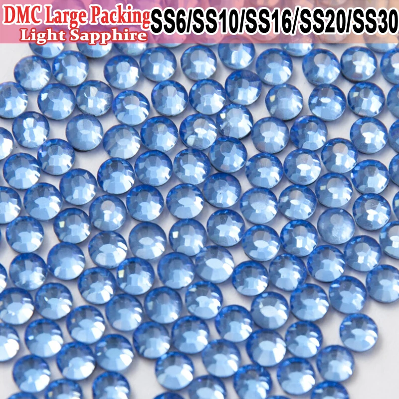 

Bulk Packing Rhinestone stones and crystals Transfer Designs Light sapphire Rhinestones All Size Strass Rhinestones For Craft