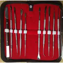 10pcs/set 2016 Women Fashion Charming DIY Teeth Wax Carving Instrument Set Dentist Lab Tools Stainless Steel Kit Free Shipping