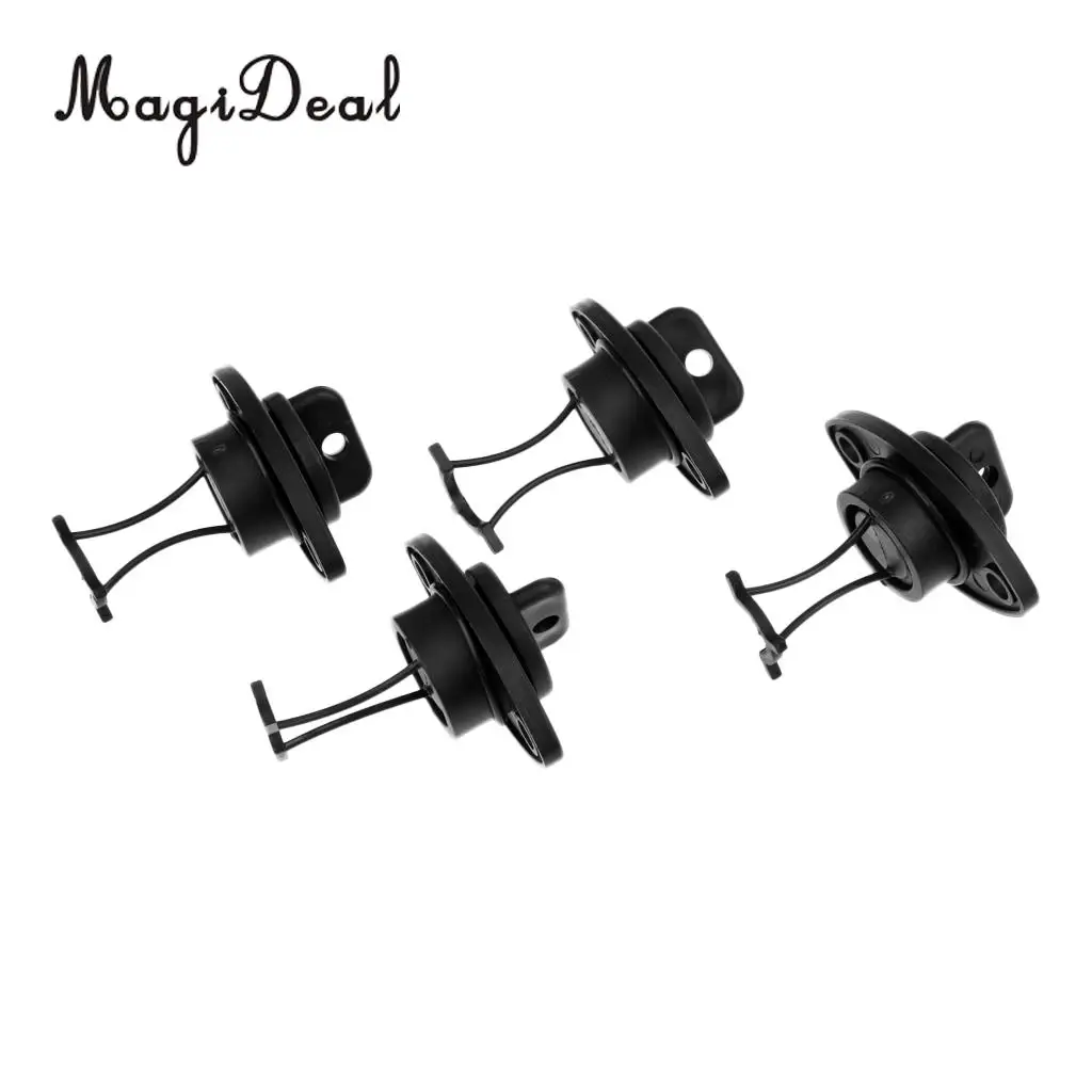 MagiDeal 4 x Plastic Universal Hull Drain Plug Kit Replacements for Kayak Canoes Boat Dinghy Marine Yacht Fishing