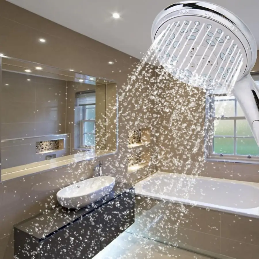 

Portable Handheld Shower Head with Powerful Shower Spray shower head high pressure Bath SPA Sprayer Bathroom Accessories