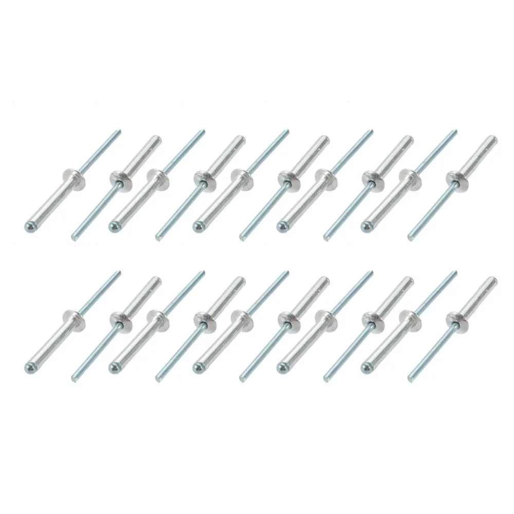 Заклепки Uxcell 4x2 5/30/35/40 мм заклепки с открытым концом из алюминия и стали для