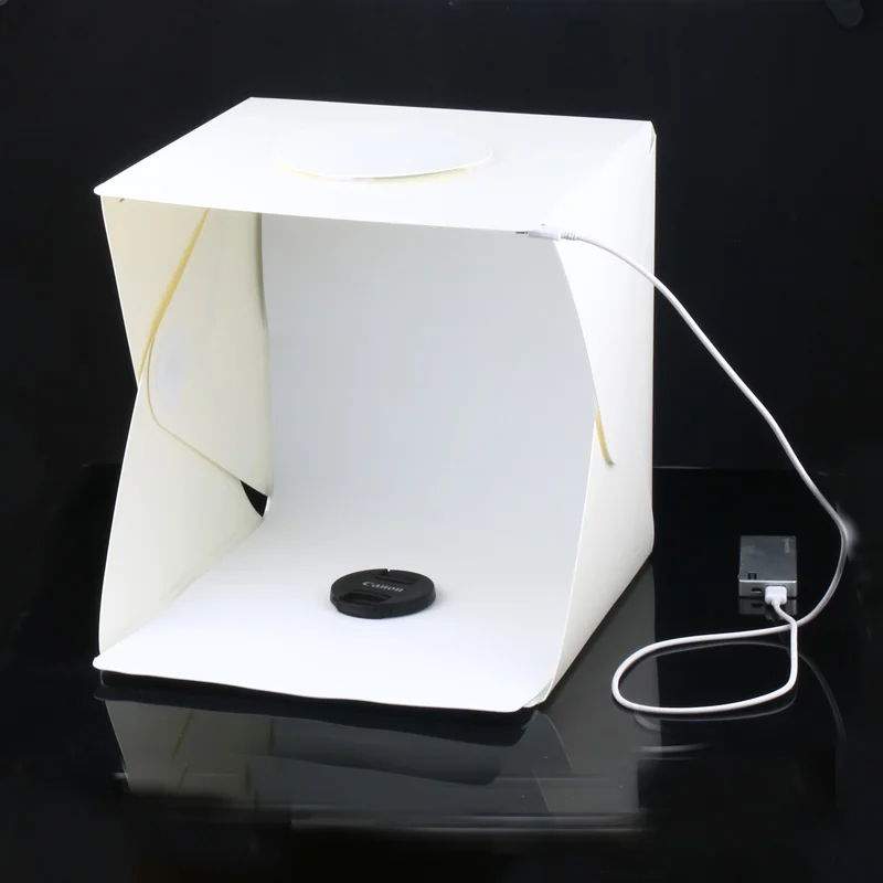 30x30x30 см портативный мини фотостудия коробка пластиковый фон для фотосъемки встроенный свет фото коробка аксессуары для фотостудии