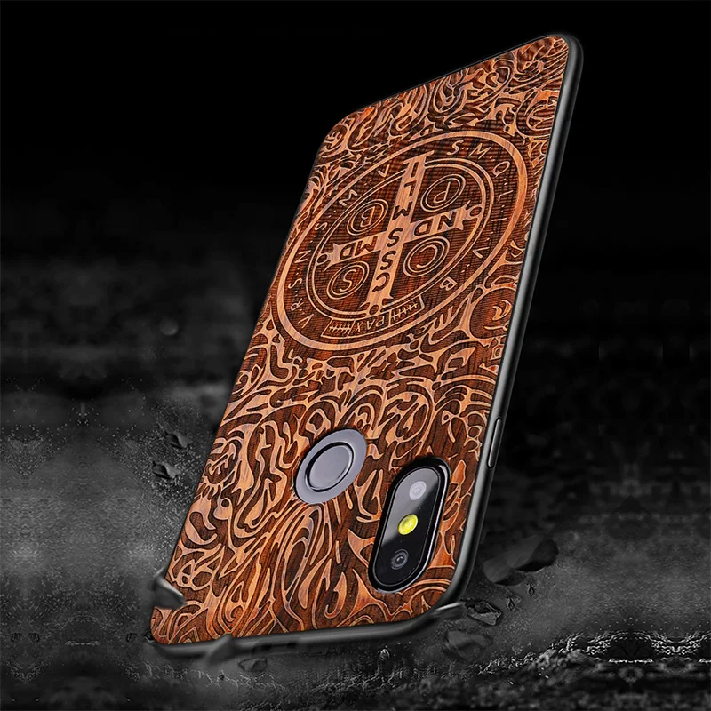 Чехол для телефона с резными розами Xiaomi mi mix 3 деревянный чехол цветами Mi Mix 6 39