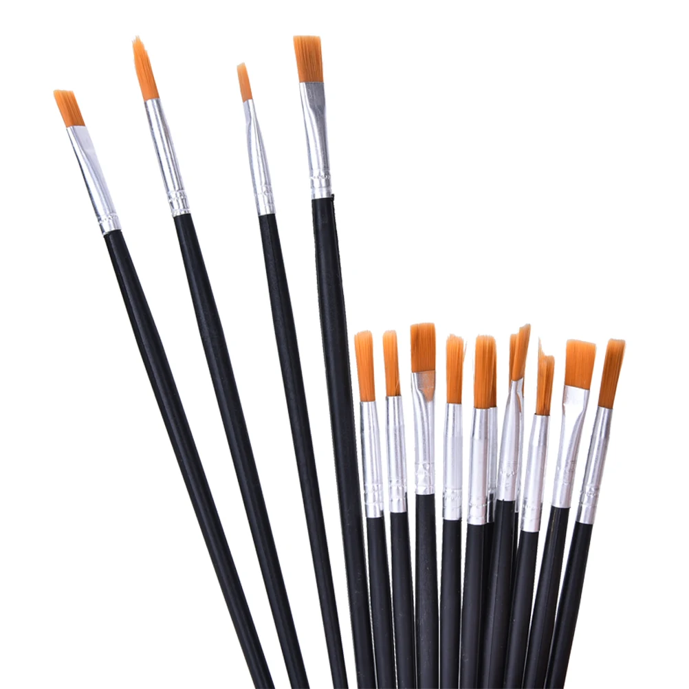 6 pcs Paint Brush Aet for Watercolor Acrylic Oil Painting Handmade Nylon Hair A