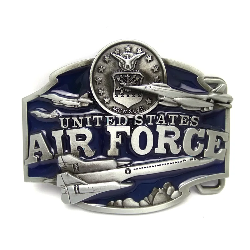 United States Air Force logo metal belt buckle mens big buckles