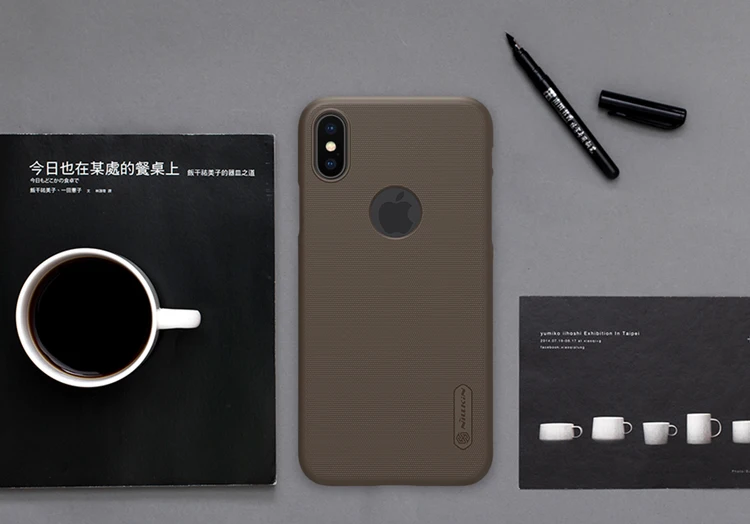 iphone 8 plus phone case for iPhone XS X Case Nillkin Super Frosted Shield Ultra-Thin Hard Back PC Cover Nilkin Case for iPhone X XS Matte Phone Case iphone 7 cardholder cases