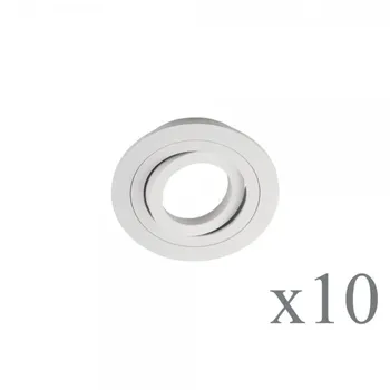 

Pack 10 Classic round White