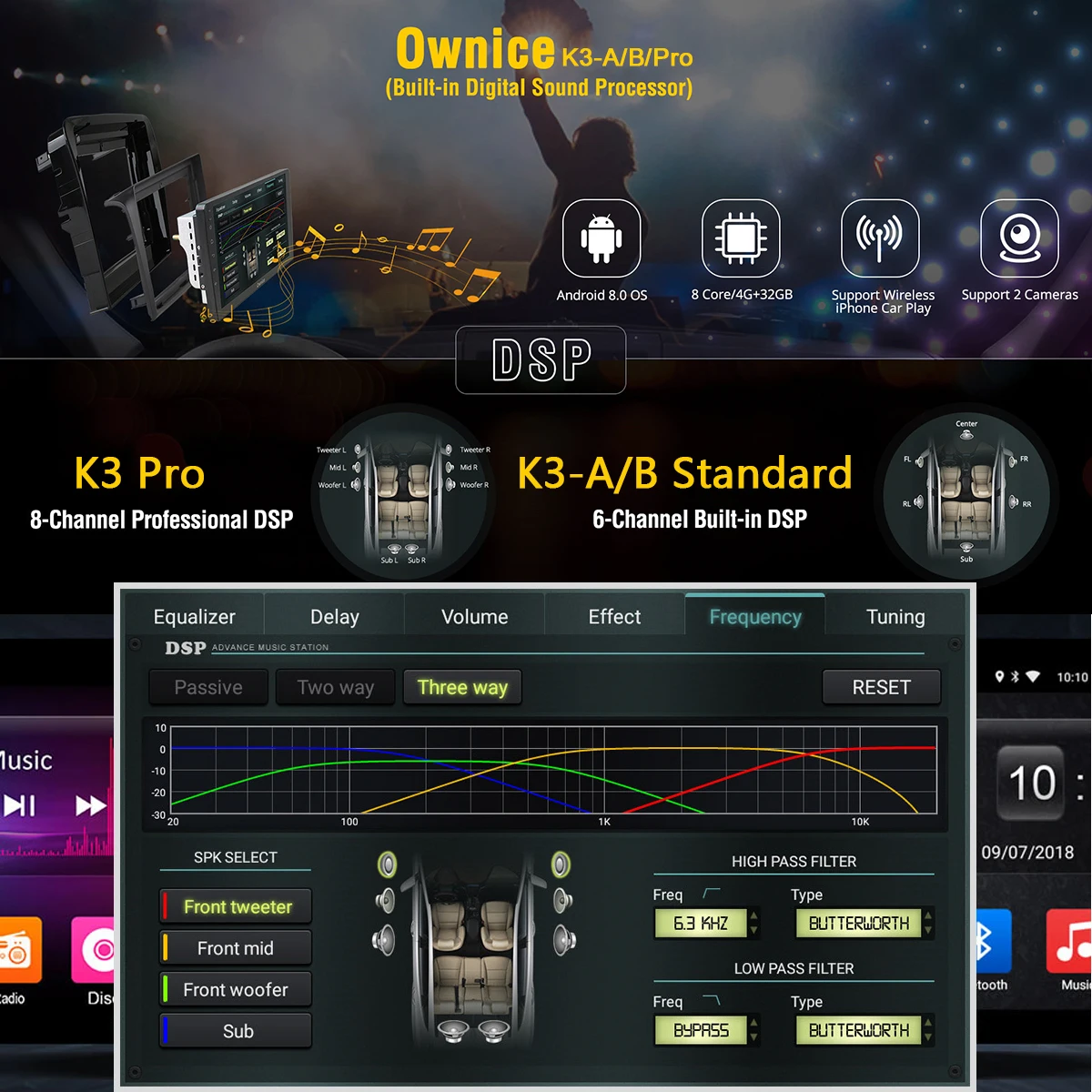 Best 10.1" IPS Android 9.0 Octa Core 4G+32G Car DVD Player For Skoda Kodiaq 2016 2017 2018 2019 GPS Navi Radio Stereo DSP CarPlay 5