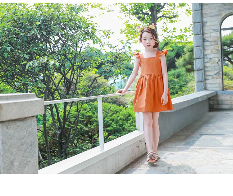 backless 2017 summer bohemian style girls dress sundress for girls flare sleeve beach dress kids clothes 5 6 7 8 9 10 11 14 T 4 5 6 7 8 9 10 11 12 13 14 years old little big teenage girls cotton dress for kids girls 2017 new (5)