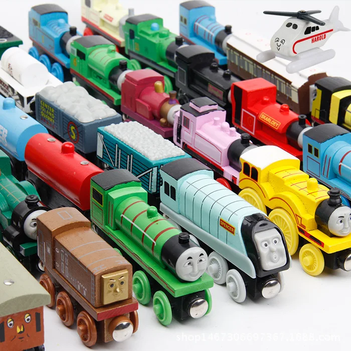 

Train Magic Track Car Wooden Train Hot Wheels Thomas and Friends For Children Kids Gift 48 Types Choose Car Toy