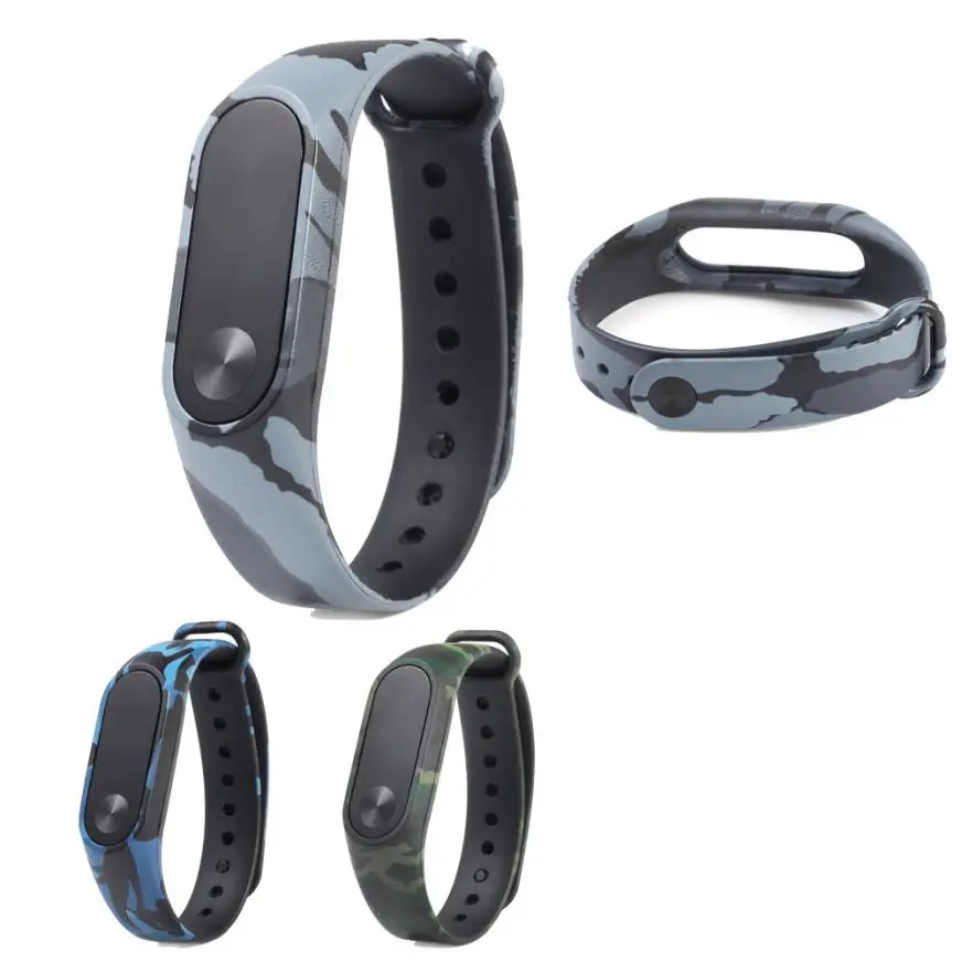 Новый Камуфляжный ремешок сменный Браслет для Xiaomi MI Band 2 2017 JA26 Прямая поставка |