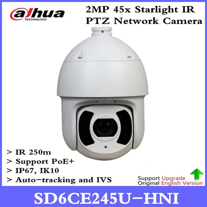 

Original ahua Brand English version SD6CE245U-HNI 2MP 45x Starlight IR PTZ Network Camera SD6CE245U-HNI free DHL shipping