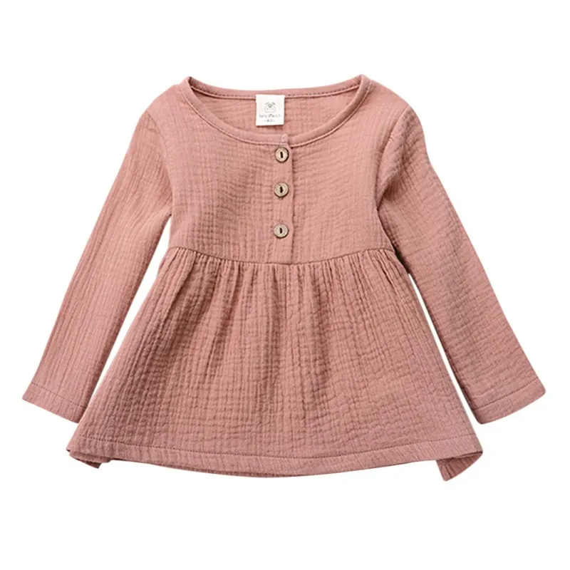 

Baby Girls Clothing Spring Autumn Girls Top Tops Clothes Long Sleeve Baby Girl Shirts Solid Kids Girl Clothes