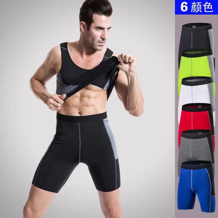 Mens Compression Shorts Summer Bermuda Board Shorts Fitness Men