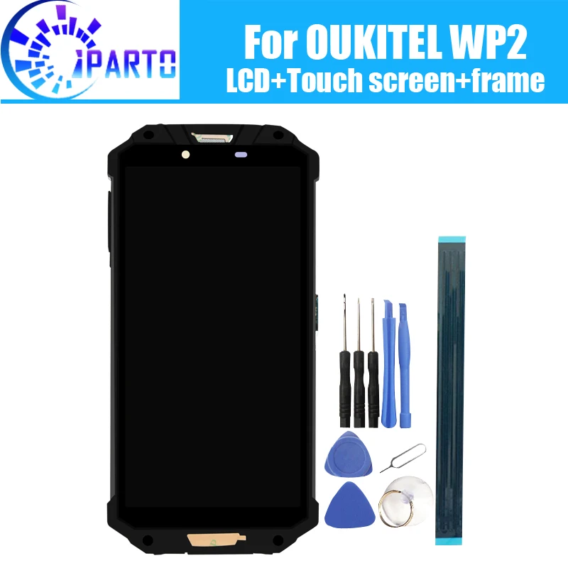 

OUKITEL WP2 LCD Display+Touch Screen Digitizer +Frame Assembly 100% Original LCD+Touch Digitizer for OUKITEL WP2