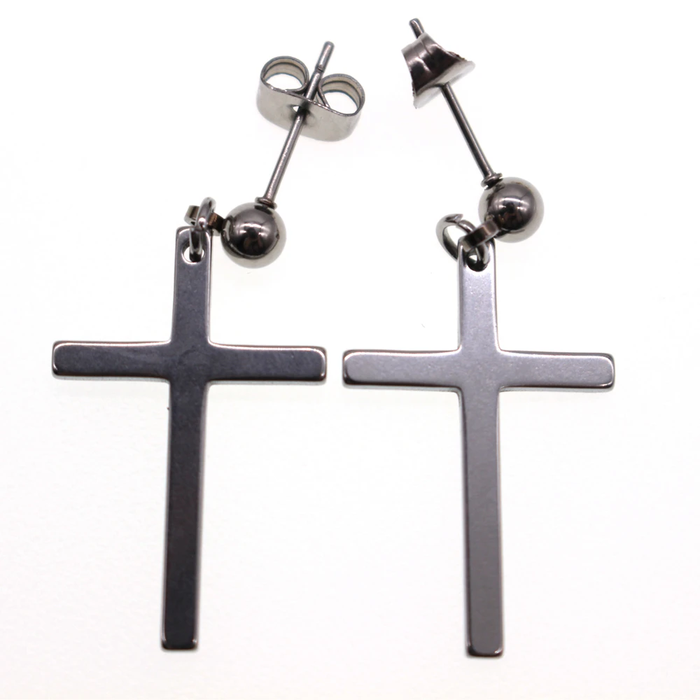 

1 Pair New Punk Man Woman's Religious Cross Drop Earrings Gothic Cool Vintage Accessories Piercing Oorbellen Amulet Gift Party