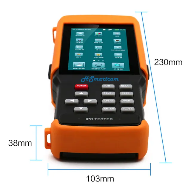 4.3″ HD WiFi CCTV Tester Monitor AHD CVI TVI Analog CVBS RS485 1080P IP Camera Tester Support POE ONVIF Hikvision Dahua Camera