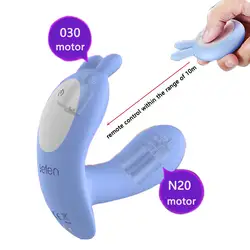 LEten фаллоимитатор вибратор бабочка умный взаимодействия секс-игрушки для женщин двойной двигателя ремень клитор стимулятор влагалище