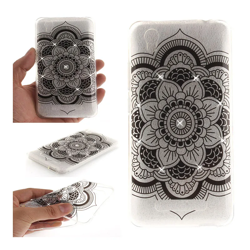 Soft TPU Phone Case For ZTE Blade X3 T620,KeFo Bling Rhinestone Silicone For ZTE Blade A452 Q519T Blade D2 Blade T620 5.0 inch Cover (10)