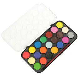 С кисточки DIY акварельные краски в наборе ремесел портативный для художников искусств 21 Цвета нетоксичный рисунок компактный детей пигмент
